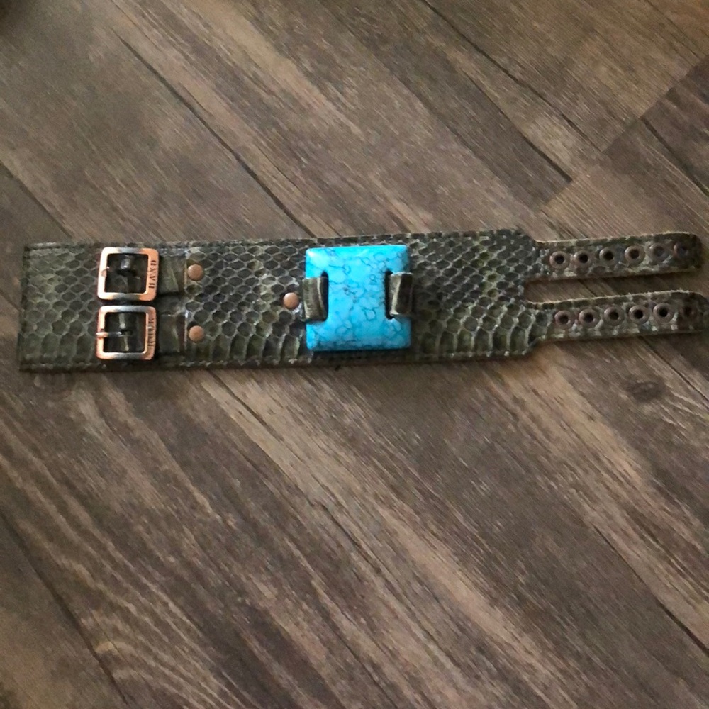 Genuine snake skin Rock band